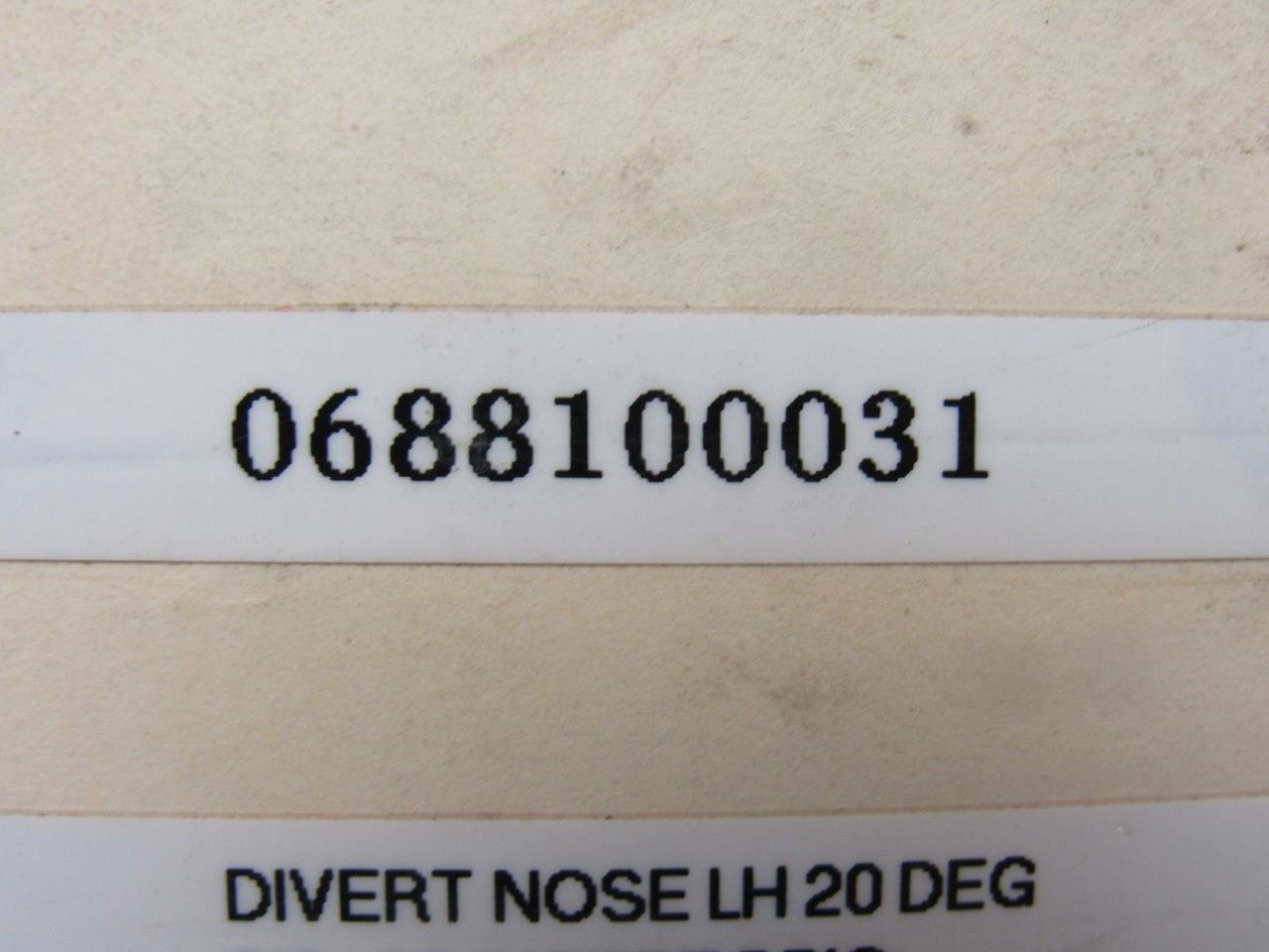 Dematic 06881-00031 Sorting Conveyor Divert Nose Left Hand 20 Deg 3/8-16 Insert