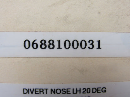 Dematic 06881-00031 Sorting Conveyor Divert Nose Left Hand 20 Deg 3/8-16 Insert