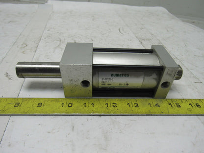 Numatics 40mm Bore 2-1/2" Stroke 1/8" Ports Double Ended Push/Pull Air Cylinder