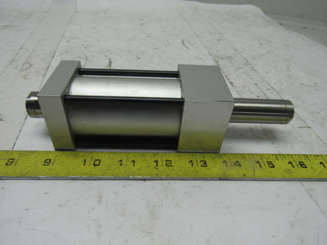 Numatics 40mm Bore 2-1/2" Stroke 1/8" Ports Double Ended Push/Pull Air Cylinder