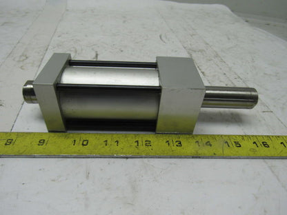 Numatics 40mm Bore 2-1/2" Stroke 1/8" Ports Double Ended Push/Pull Air Cylinder