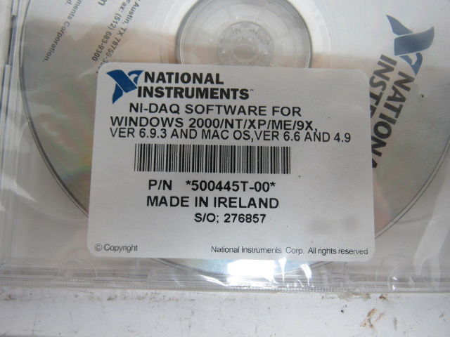 National Instruments 500445T-00 NI-DAQ Software For Windows 2000/NT/XP/ME/9X