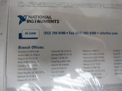 National Instruments 500445T-00 NI-DAQ Software For Windows 2000/NT/XP/ME/9X