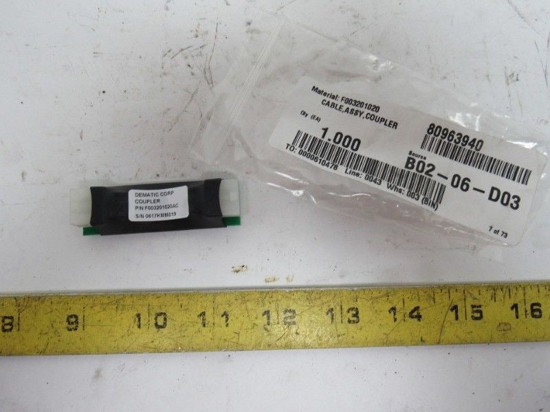 Dematic F003201020AC Conveyor System Cable Coupler Assembly
