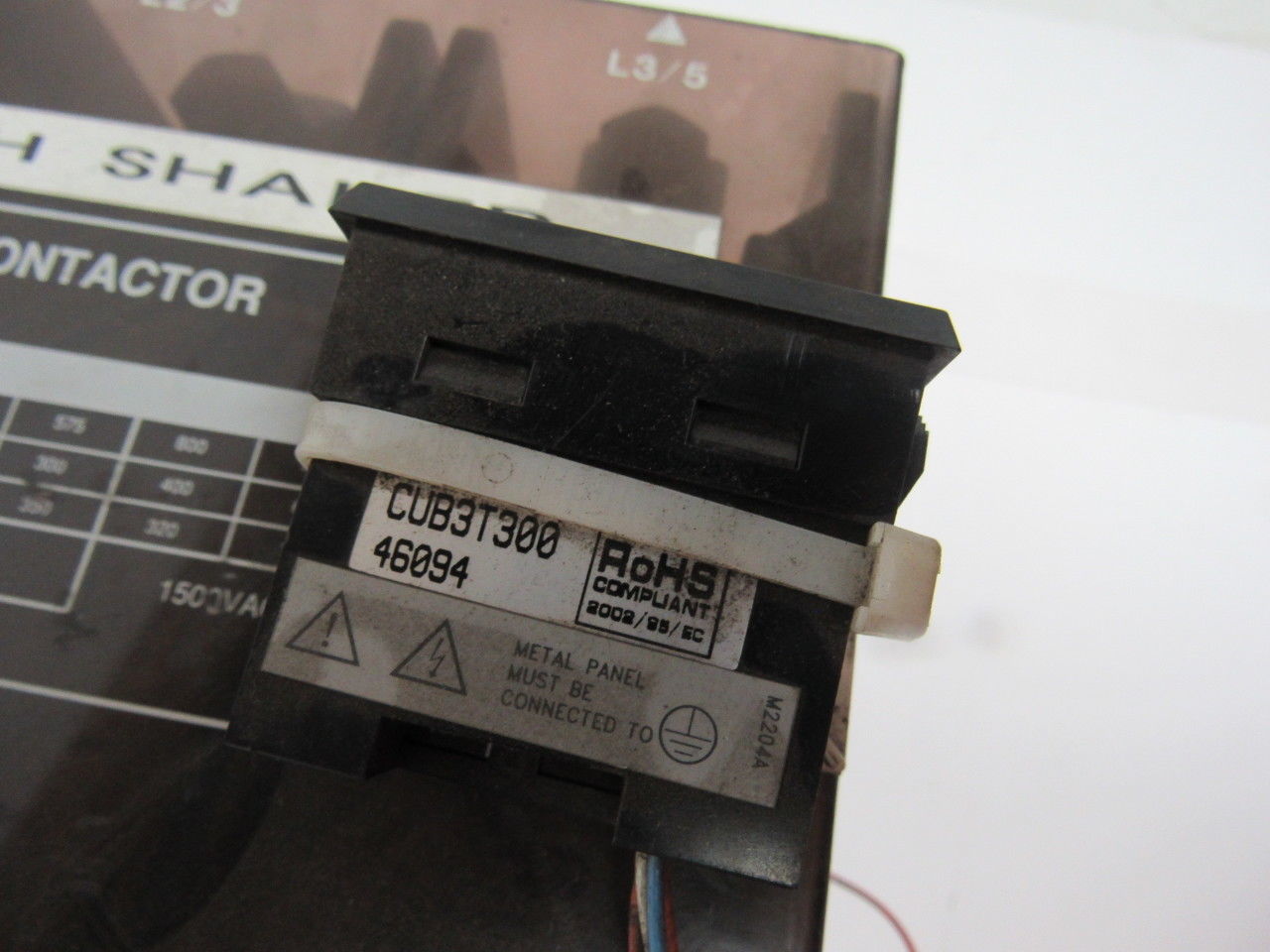 Allen Bradley 1100-BOD93 Series B 200Hp Vacuum Contactor 1500V Max
