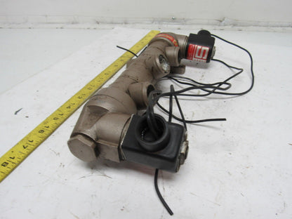 Schrader Skovill 44100-1115 Dbl Solenoid Operated 5/4  Position Valve 120V Coil