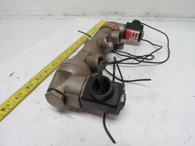 Schrader Skovill 44100-1115 Dbl Solenoid Operated 5/4  Position Valve 120V Coil
