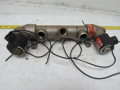 Schrader Skovill 44100-1115 Dbl Solenoid Operated 5/4  Position Valve 120V Coil