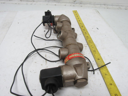 Schrader Skovill 44100-1115 Dbl Solenoid Operated 5/4  Position Valve 120V Coil