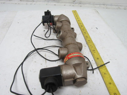 Schrader Skovill 44100-1115 Dbl Solenoid Operated 5/4  Position Valve 120V Coil