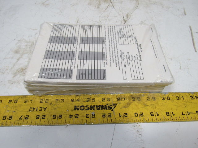 InfoProducts Pre-Shift MHE Lift Truck Inspection Report Tablets Lot Of 120