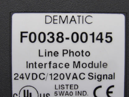 Allen Bradley F0038-00145 24VDC 120VAC Line Photo Interface Module