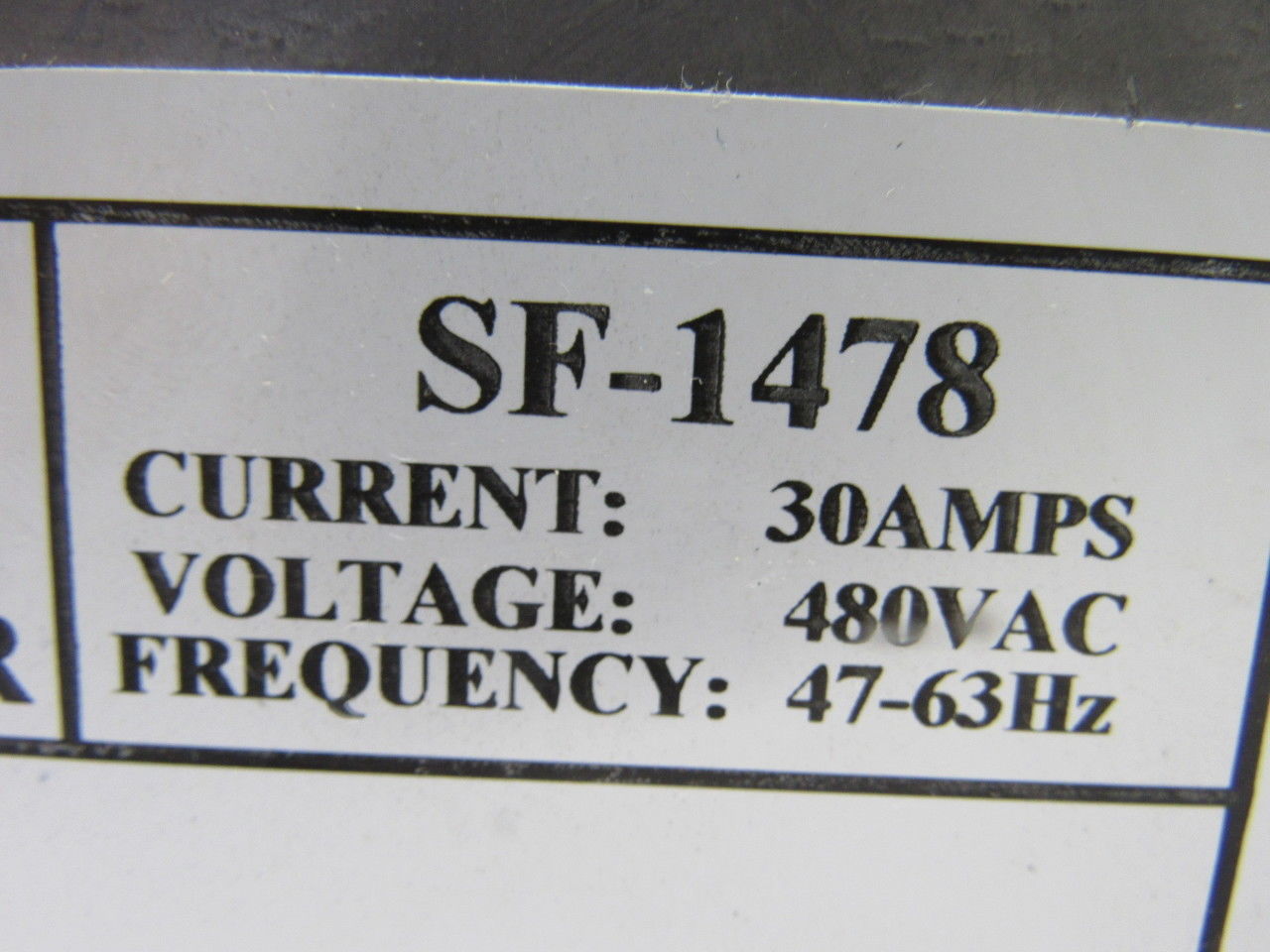 Tri-Mag SF-1478 AC Line Filter 480V 3Ph 30A