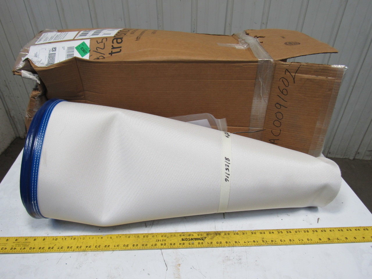 Transnorm TS1500/140 90° Curve Pin N' Go IR 35" N31" Flat Smooth Conveyor Belt