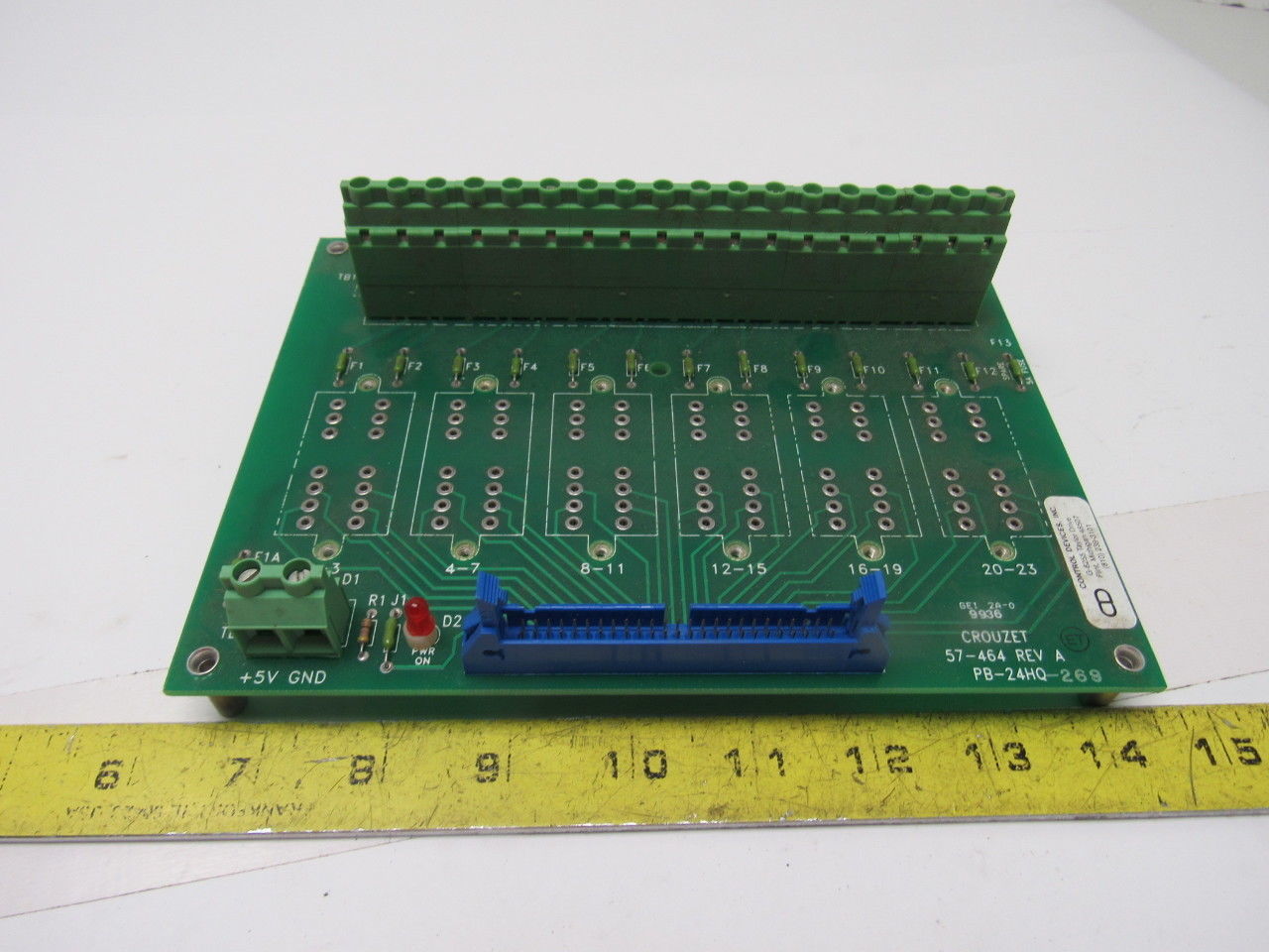 Crouzet 57-464 REV A PB-24HQ-269 Input Output Module Device Board