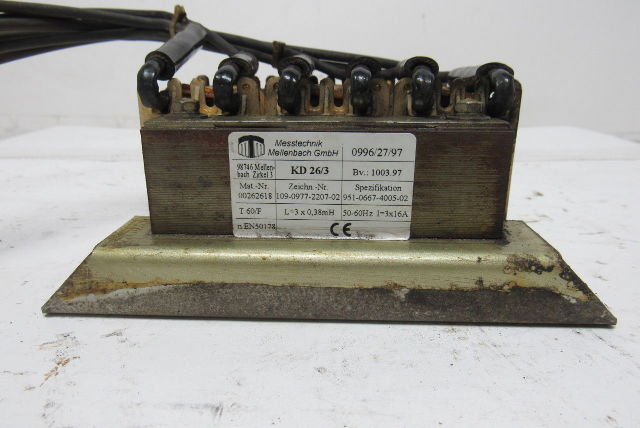 Messtechnik 109-0977-2207-02 Power Conitioner Choke L=3 x 0.38mH I=3x16A 50/60Hz