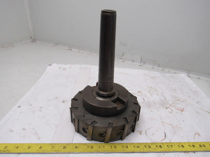 Brown & Sharpe #6-R 7-1/2" x 2-1/2" 14 Blade HHS End Mill Tapered Shank