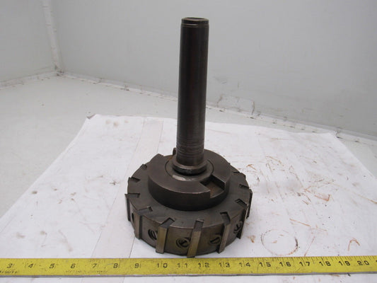 Brown & Sharpe #6-R 7-1/2" x 2-1/2" 14 Blade HHS End Mill Tapered Shank