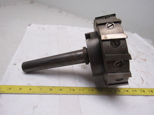Brown & Sharpe #6-R 7-1/2" x 2-1/2" 14 Blade HHS End Mill Tapered Shank