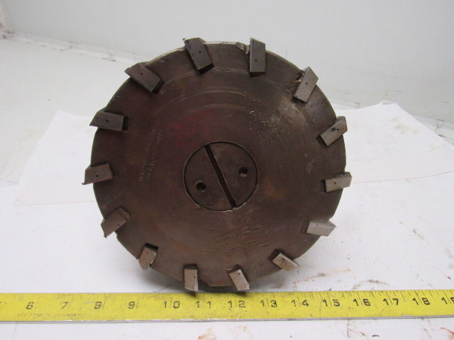 Brown & Sharpe #6-R 7-1/2" x 2-1/2" 14 Blade HHS End Mill Tapered Shank