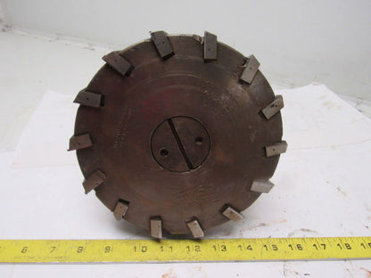 Brown & Sharpe #6-R 7-1/2" x 2-1/2" 14 Blade HHS End Mill Tapered Shank