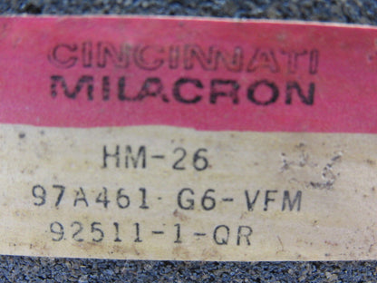 Cincinnati Milacron HM-26 97A461-G6-VFM Grinding Stone