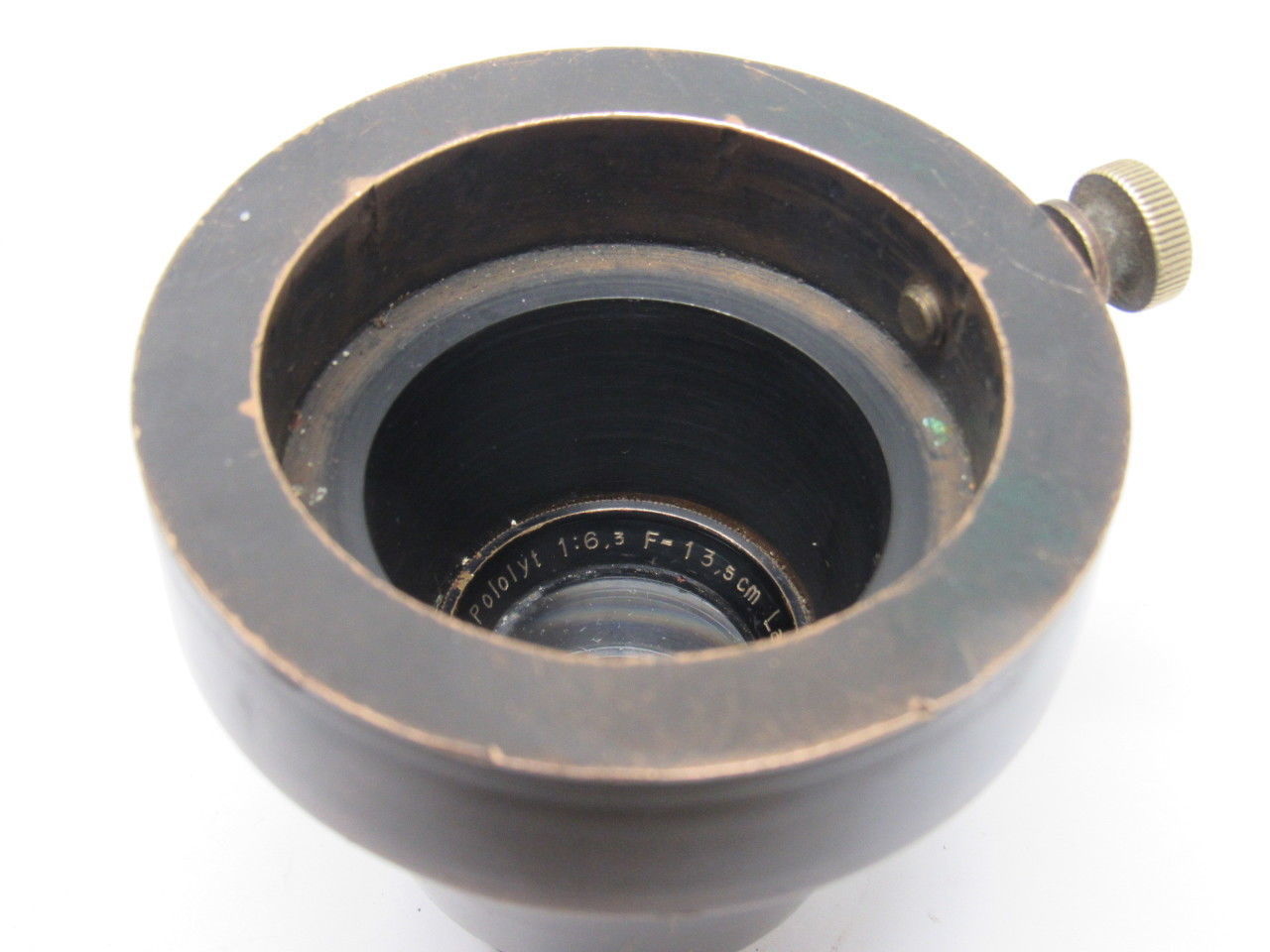 Laack Rathenow Pololyt 1:6.3 F=13.5cm Heavy Vintage Instrument Lens Lot Of 2