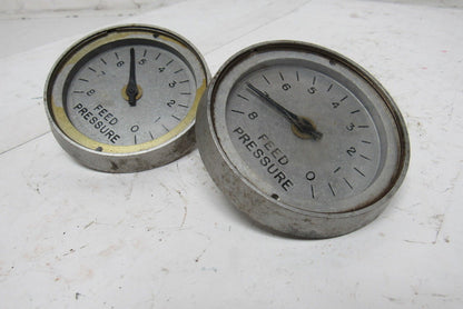 Timing Belt Driven Feed Pressure Variation Gauge Lot Of 2