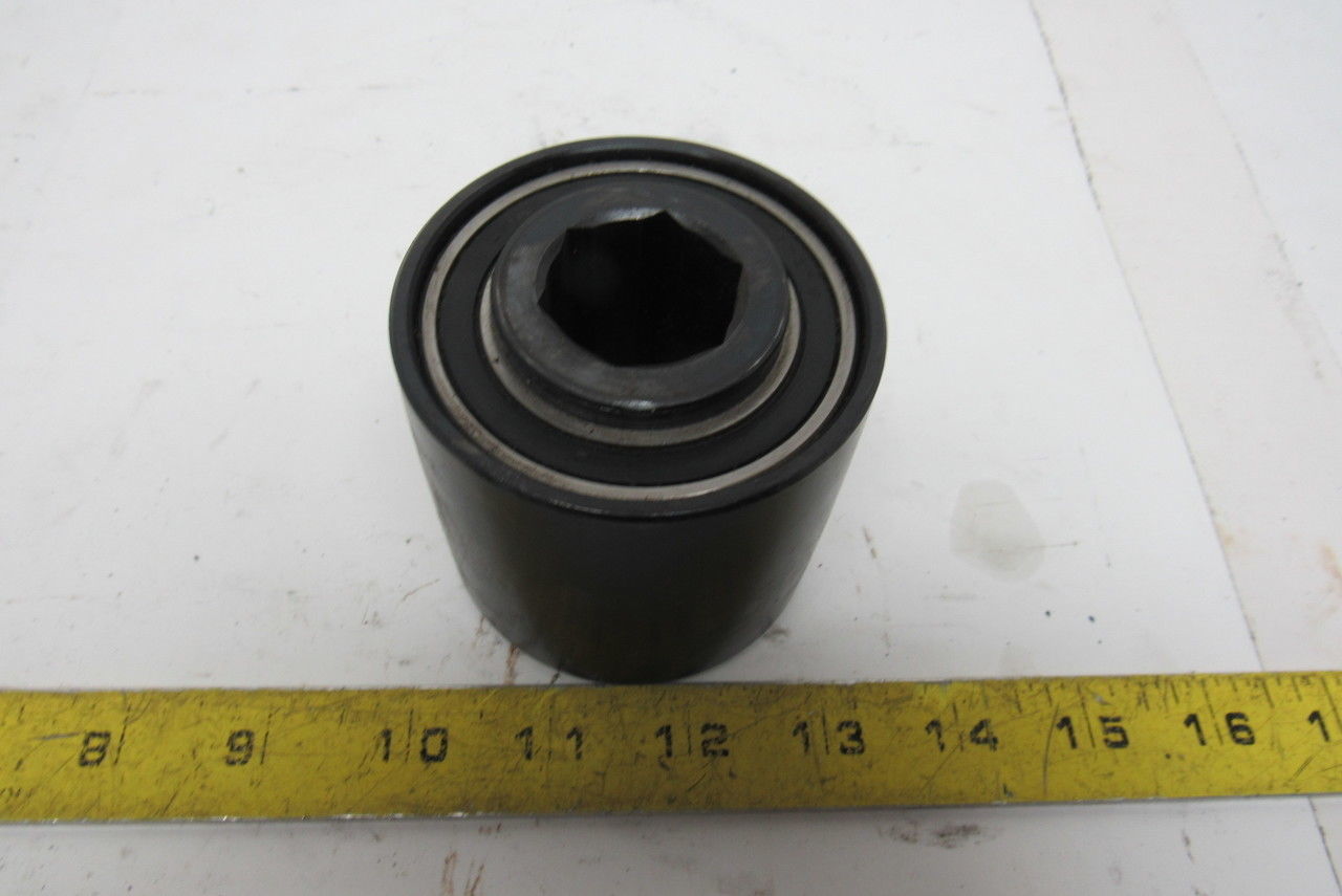 3" Crowned Face 2-5/8" W 1" Hex Bore Conveyor End Roller