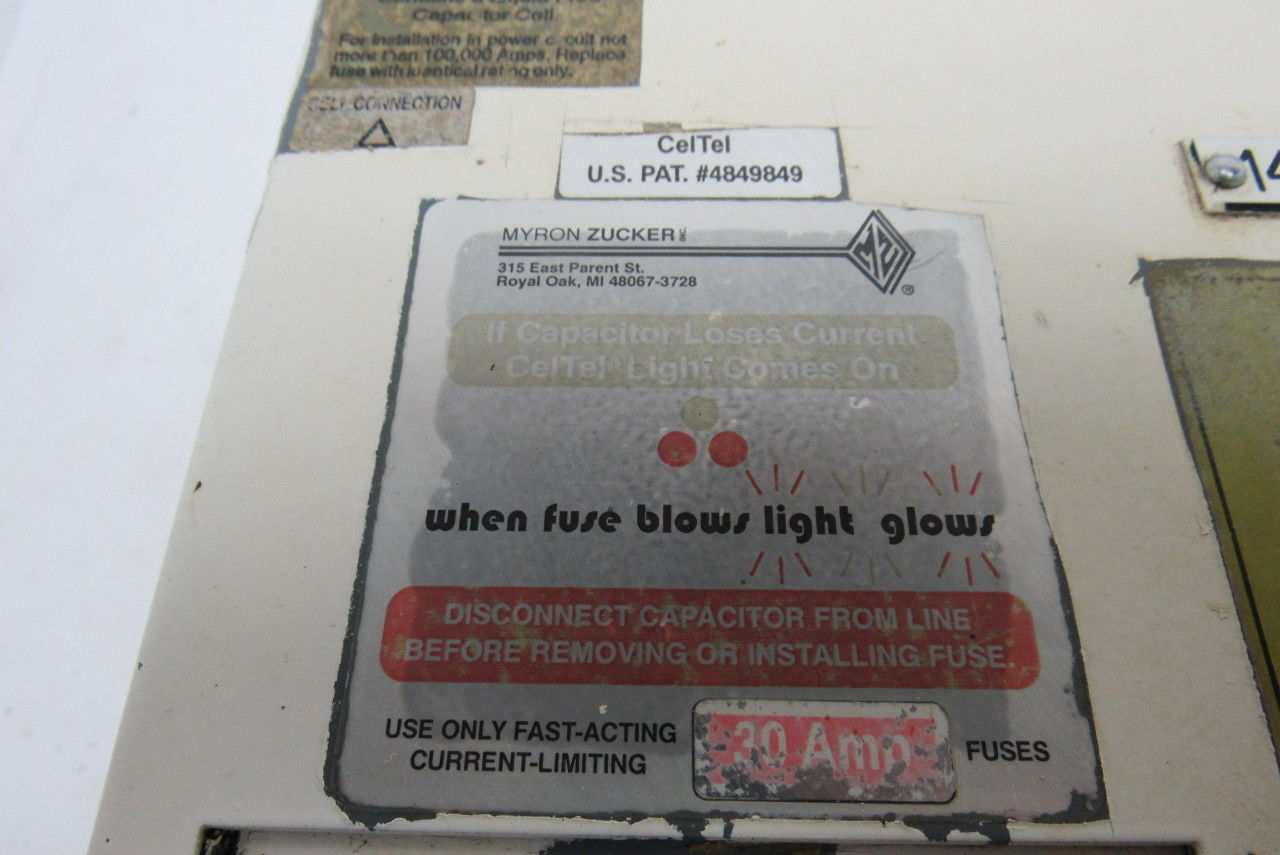 Myron Zucker KIM43011-3 Calmount Capacitor 11KVAR 480V 3Ph