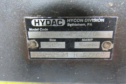 Hydac RV-40-01.X/12 Size 40 Hydraulic Check Valve 5000PSI