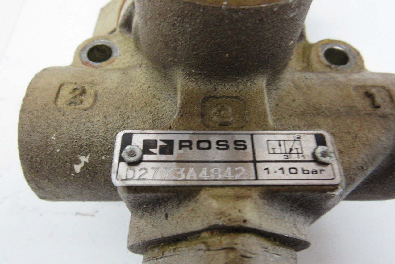 Ross D2773A4842 Solenoid Lock out Valve 24VDC 14Va 3/8" Ports