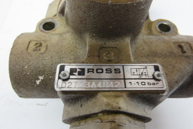 Ross D2773A4842 Solenoid Lock out Valve 24VDC 14Va 3/8" Ports