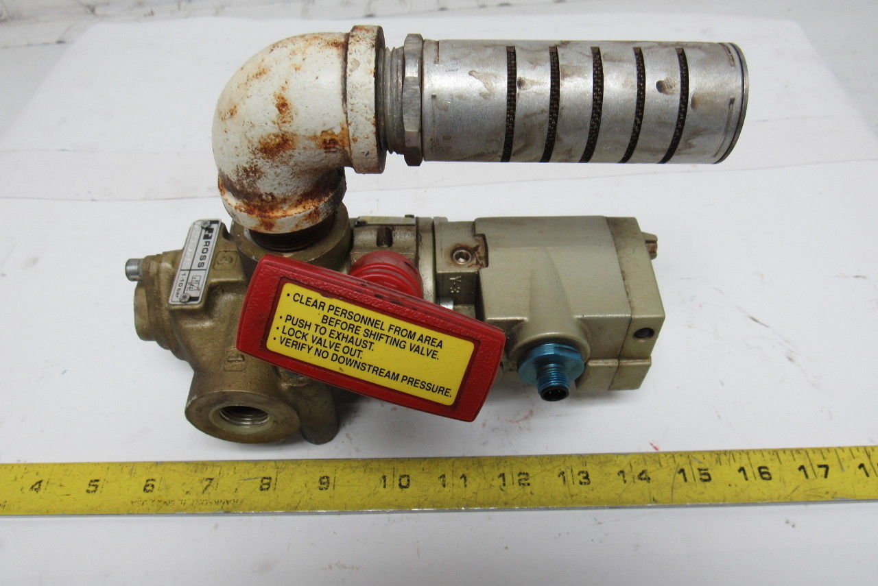 Ross D2773A4842 Solenoid Lock out Valve 24VDC 14Va 3/8" Ports