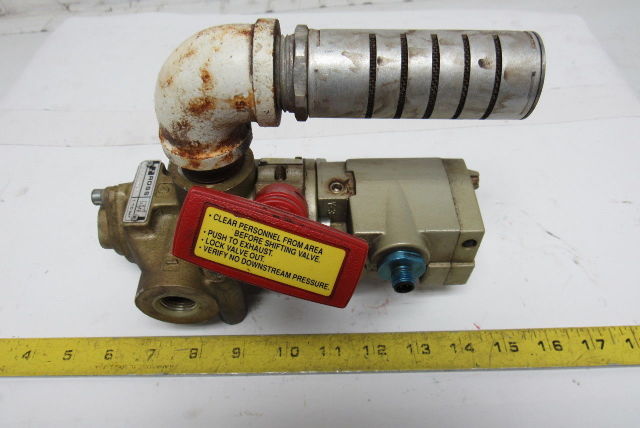 Ross D2773A4842 Solenoid Lock out Valve 24VDC 14Va 3/8" Ports