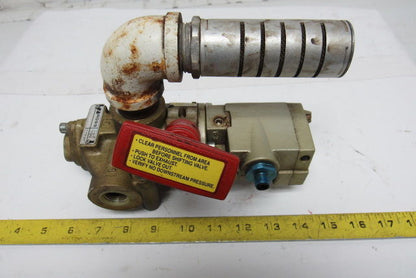 Ross D2773A4842 Solenoid Lock out Valve 24VDC 14Va 3/8" Ports