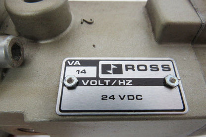Ross D2773A4842 Solenoid Lock out Valve 24VDC 14Va 3/8" Ports