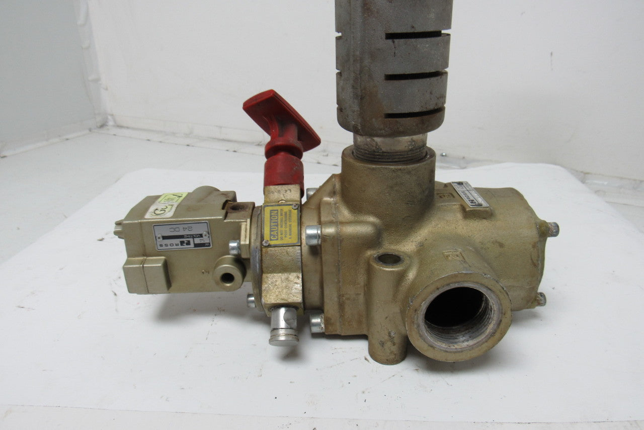 Ross D2773A7962 Solenoid Lock out Valve 24VDC 14Va 1-1/4" Ports