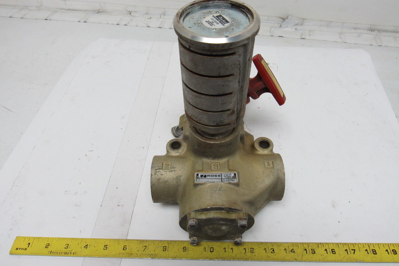 Ross D2773A7962 Solenoid Lock out Valve 24VDC 14Va 1-1/4" Ports