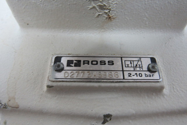 Ross D2783A8986 Solenoid Pilot Valve w/Manual Lock Out Air Dump 24VDC 1-1/2" NPT
