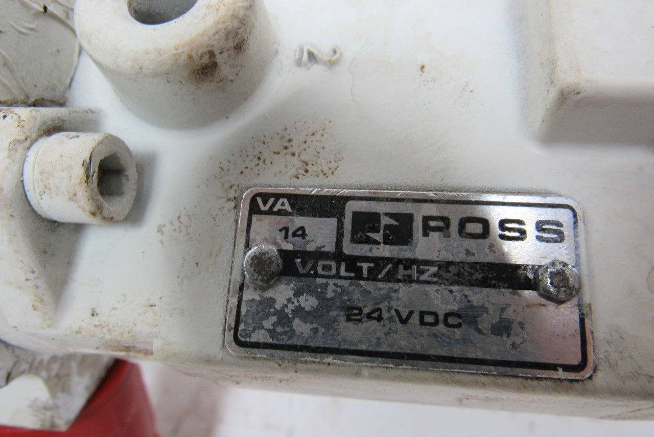 Ross D2783A8986 Solenoid Pilot Valve w/Manual Lock Out Air Dump 24VDC 1-1/2" NPT