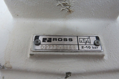 Ross D2783A8986 Solenoid Pilot Valve w/Manual Lock Out Air Dump 24VDC 1-1/2" NPT