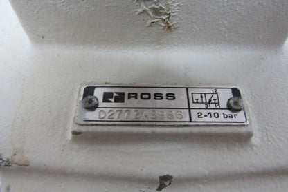 Ross D2783A8986 Solenoid Pilot Valve w/Manual Lock Out Air Dump 24VDC 1-1/2" NPT