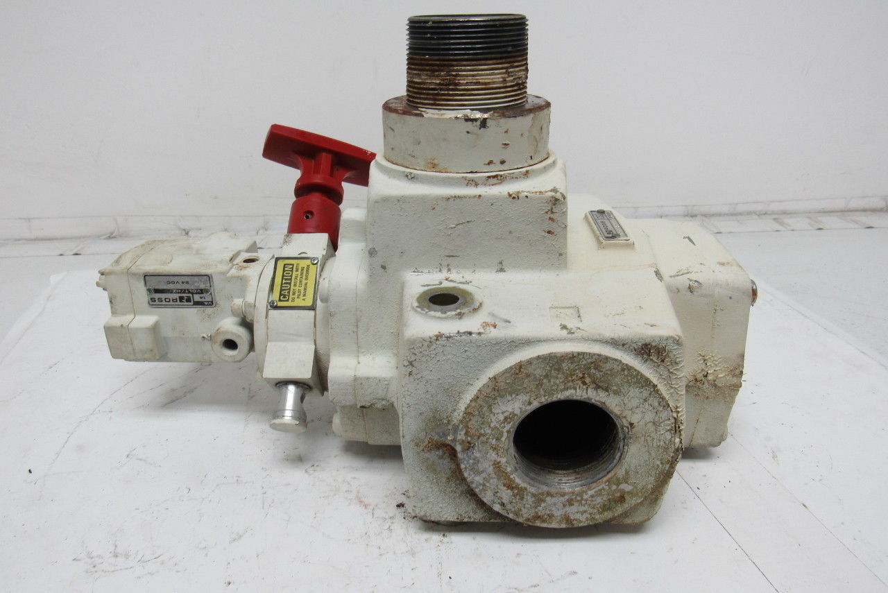 Ross D2783A8986 Solenoid Pilot Valve w/Manual Lock Out Air Dump 24VDC 1-1/2" NPT