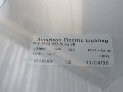 AMERICAN ELECTRIC LIGHTING 77X1MCA48076YGBK ULTRAFLOOD Floodlight 1000W 480V