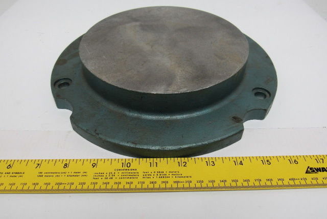 11-7/16" OD Solid Aluminum Machinable Plate 8" Raised Nose See Info