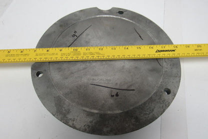 11-7/16" OD Solid Aluminum Machinable Plate 8" Raised Nose See Info