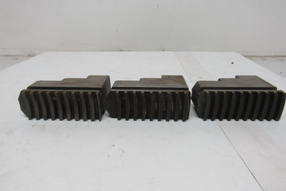 #30 Self Centering Spiral Chuck Jaws Hardened 3" x 4" x 1-1/2" Lot Of 3