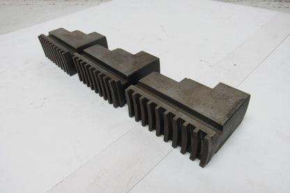 #30 Self Centering Spiral Chuck Jaws Hardened 3" x 4" x 1-1/2" Lot Of 3