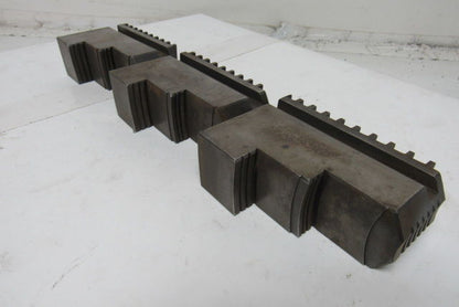 #30 Self Centering Spiral Chuck Jaws Hardened 3" x 4" x 1-1/2" Lot Of 3